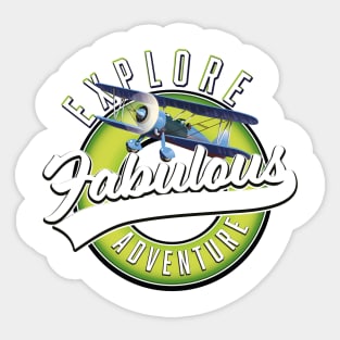 Fabulous Explore Adventure logo Sticker